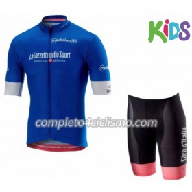 Bambino Maglia Azzurra + Pantaloncino 2018 Giro d'Italia
